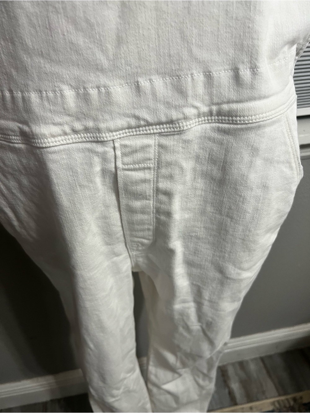 FRAME Denim Le Garcon Overalls in Blanc White Dungarees Medium - Picture 7 of 15